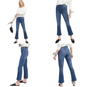 Pilcro Anthropologie Womens Size 26 Utility High Rise Crop Bootcut Denim Jeans
